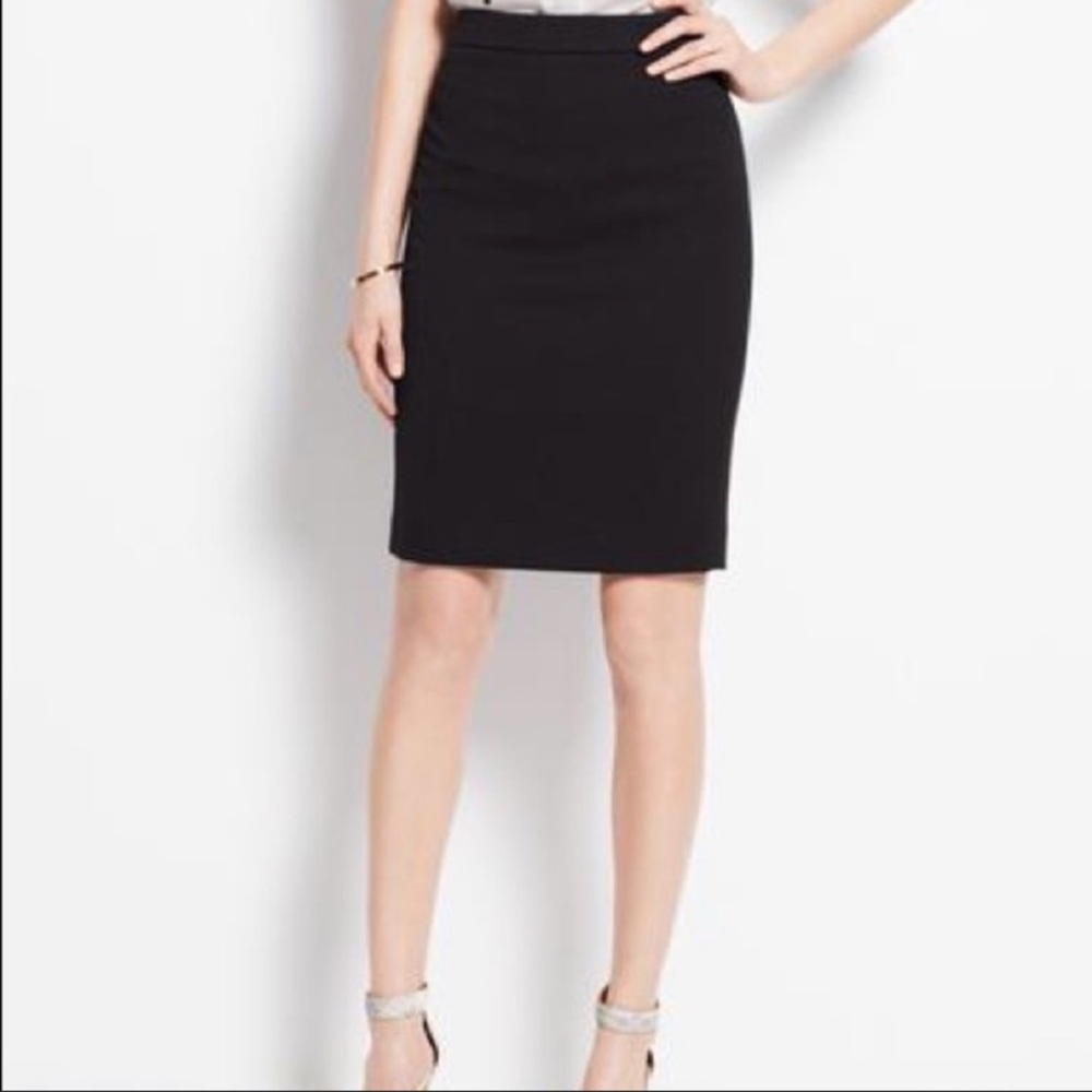 Loft Ann Taylor Pencil Skirt Black Curvy